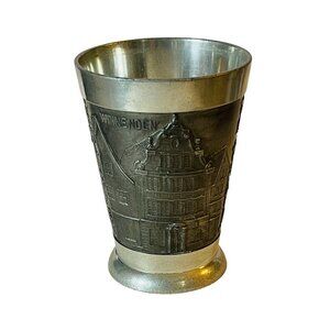 Pewter Cup Vintage Eduard Scholl & Co Winnenden and Stadt-Kirche Winnenden 3.75"